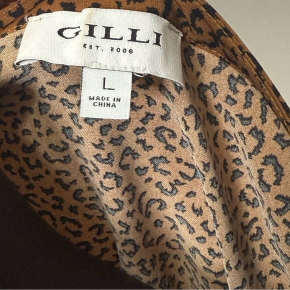 Gilli Animal Print Women’s Blouse in Brown - Picture 3 of 5